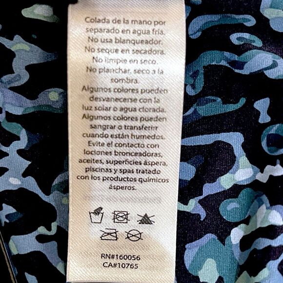 NEW Women's NIP TUCK Navy Leopard Multi-Fit Cup Ruched One Piece Swimsuit Size 8 - Picture 14 of 14